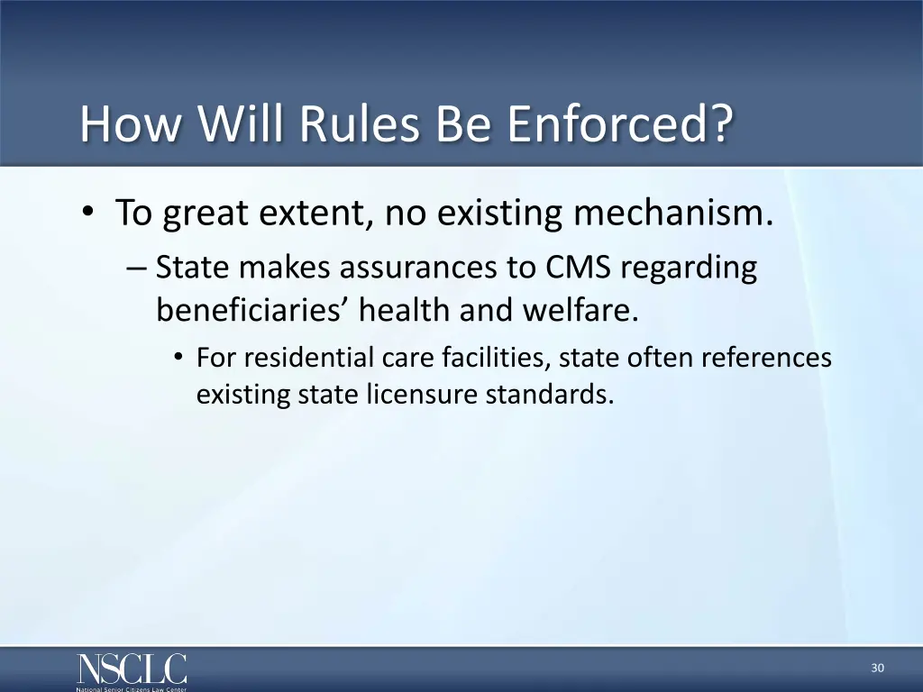 how will rules be enforced
