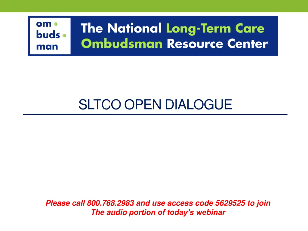 sltco open dialogue