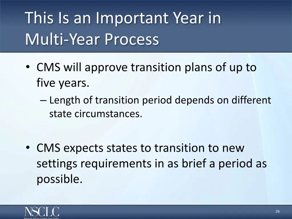 this is an important year in multi year process