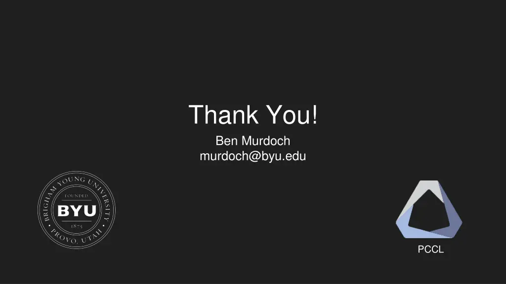 thank you ben murdoch murdoch@byu edu