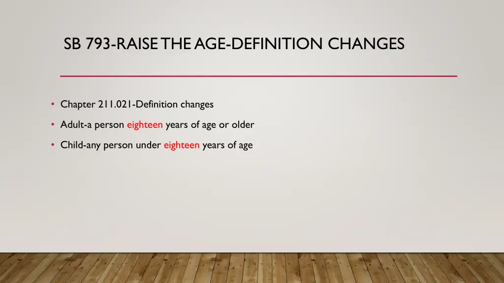 sb 793 raise the age definition changes