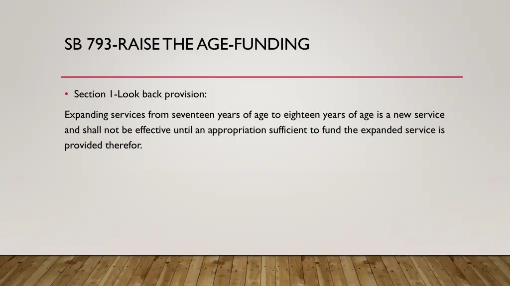 sb 793 raise the age funding 2