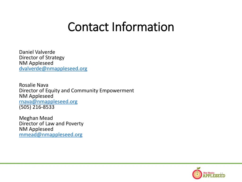 contact information contact information