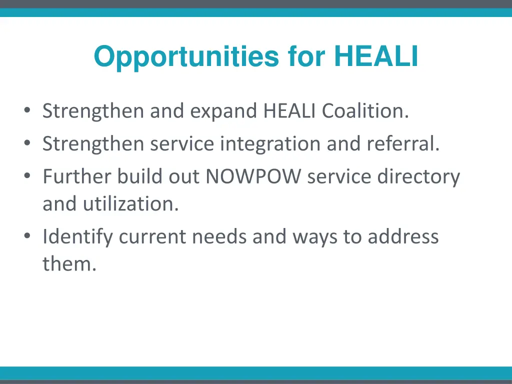 opportunities for heali
