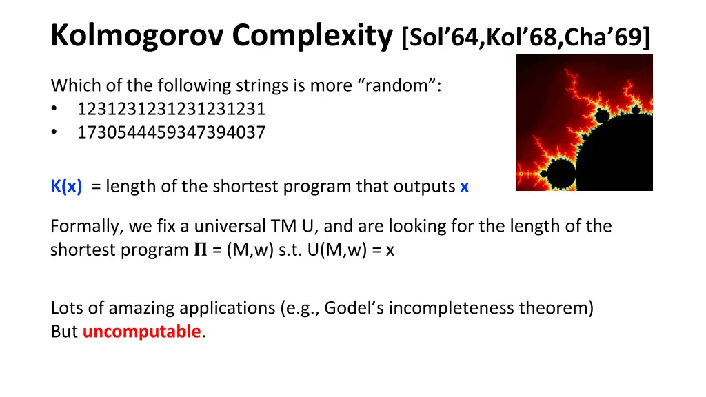 kolmogorov complexity sol 64 kol 68 cha 69