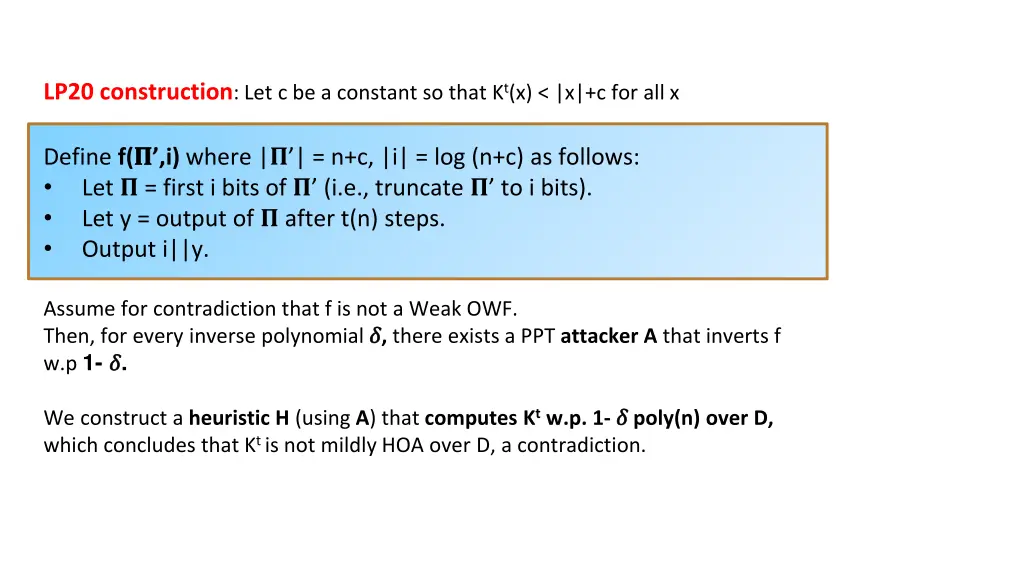 lp20 construction let c be a constant so that