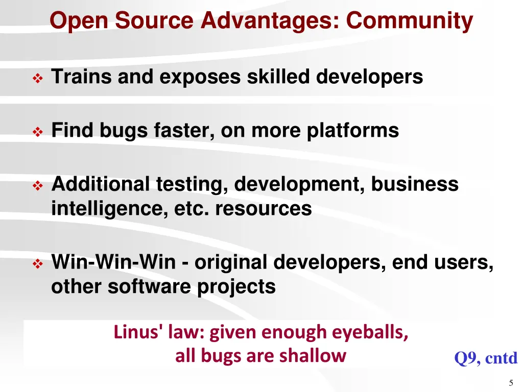 open source advantages community