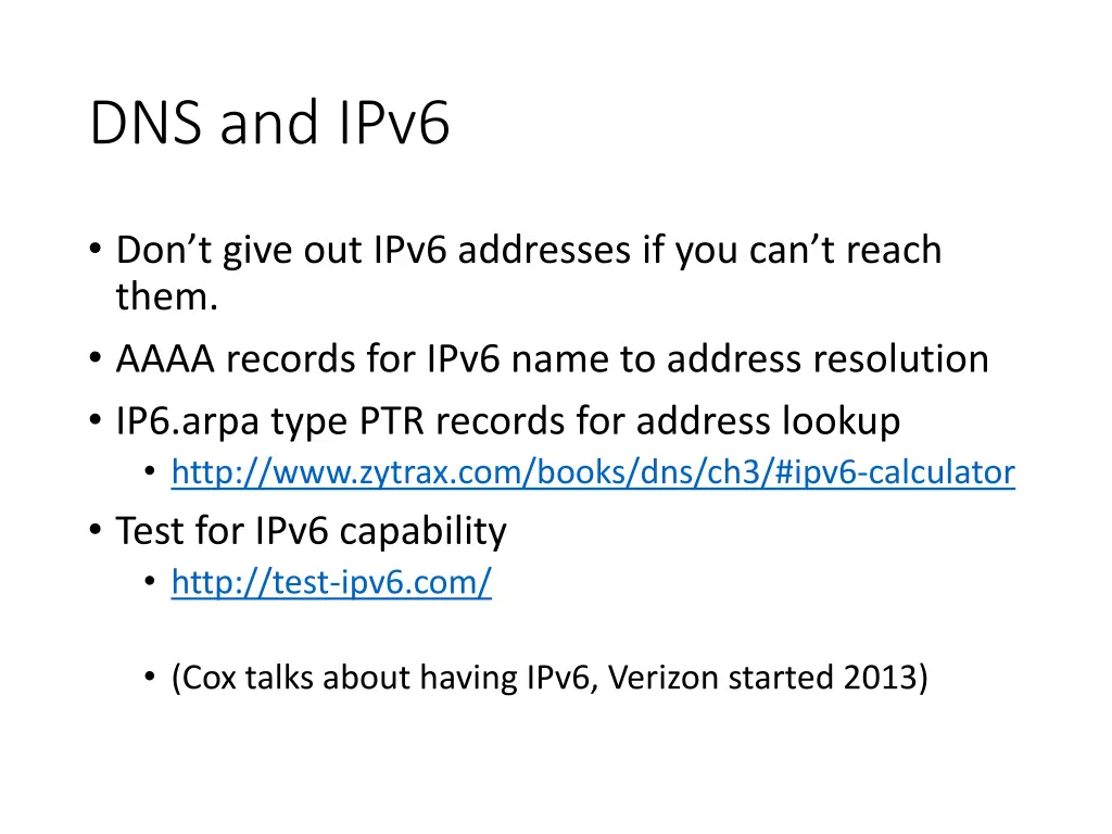 dns and ipv6