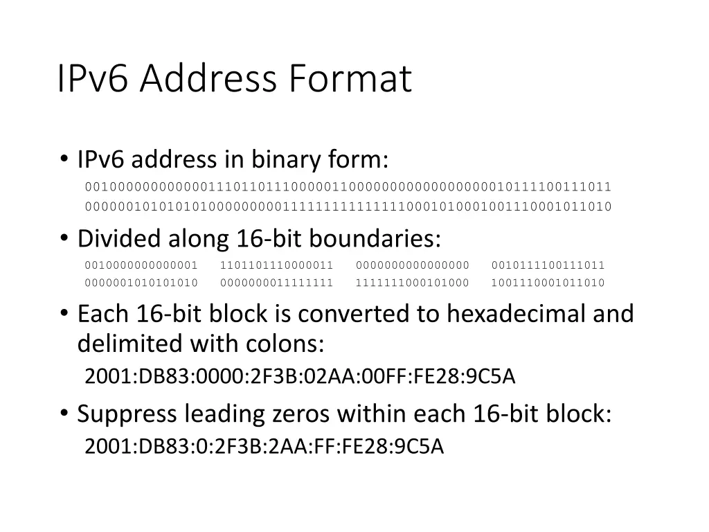 ipv6 address format