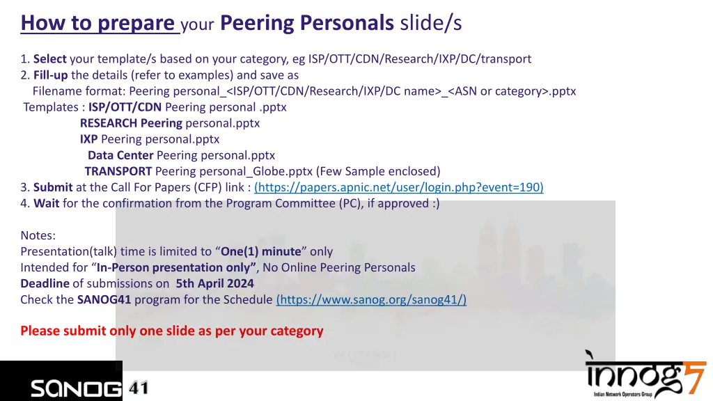 how to prepare your peering personals slide s