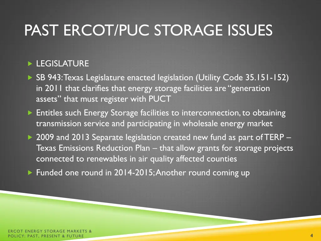 past ercot puc storage issues