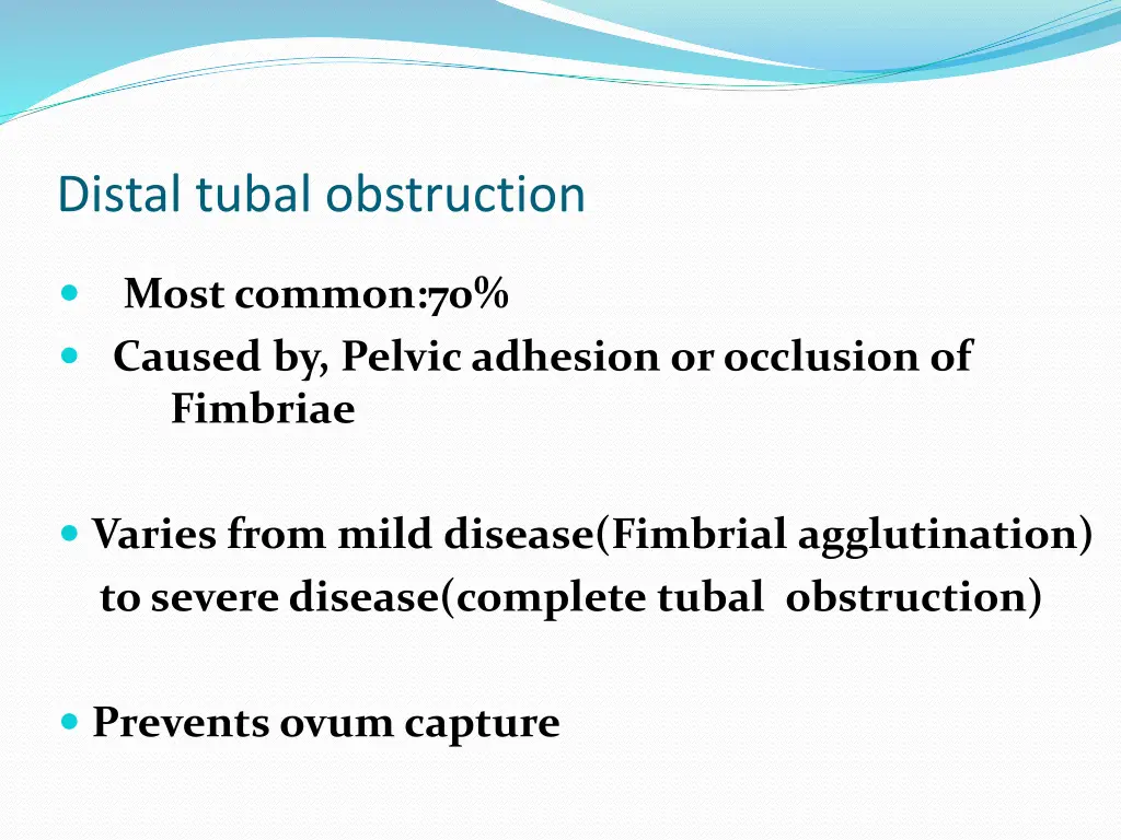 distal tubal obstruction