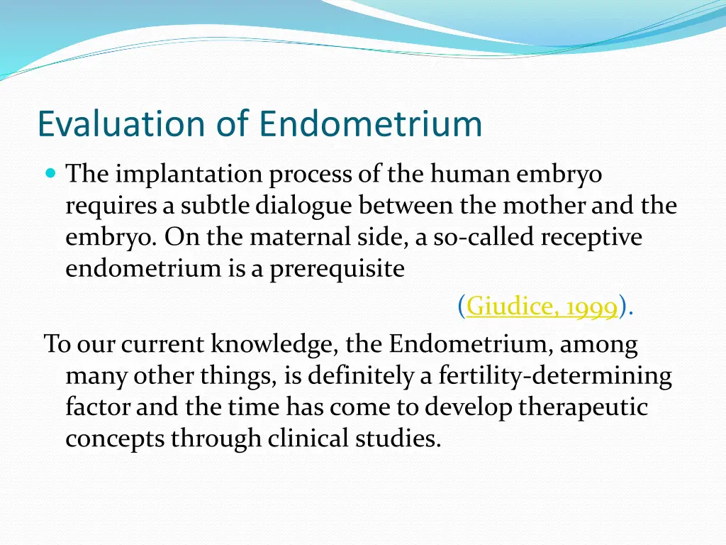 evaluation of endometrium