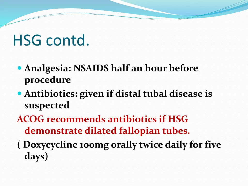 hsg contd