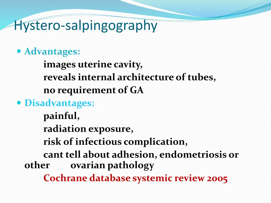 hystero salpingography
