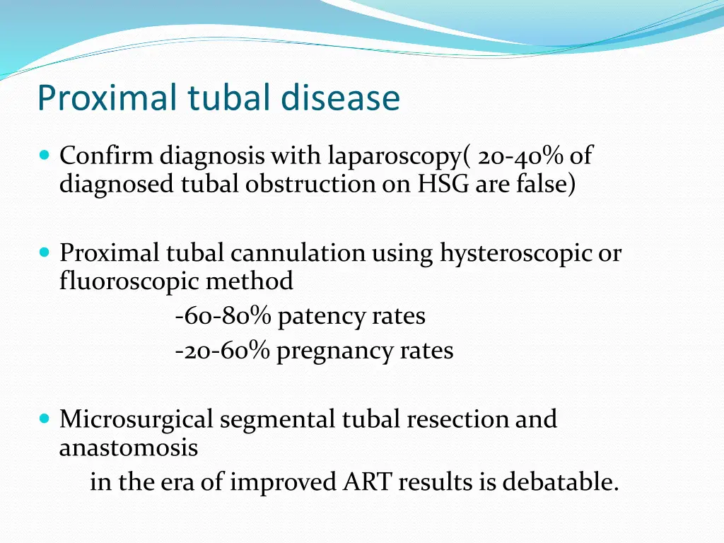proximal tubal disease