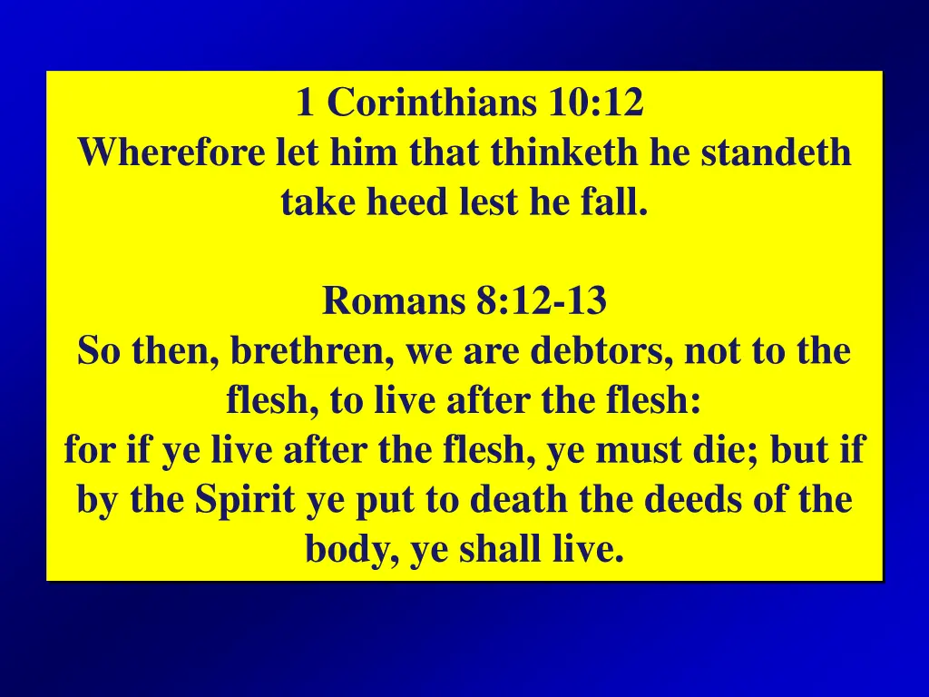 1 corinthians 10 12