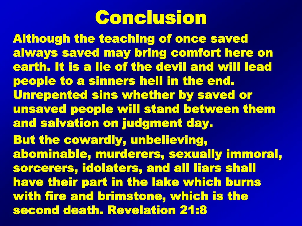conclusion conclusion
