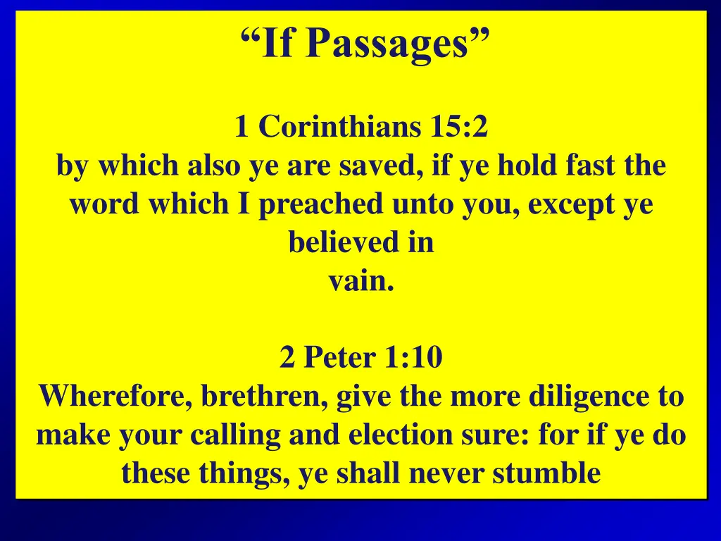 if passages