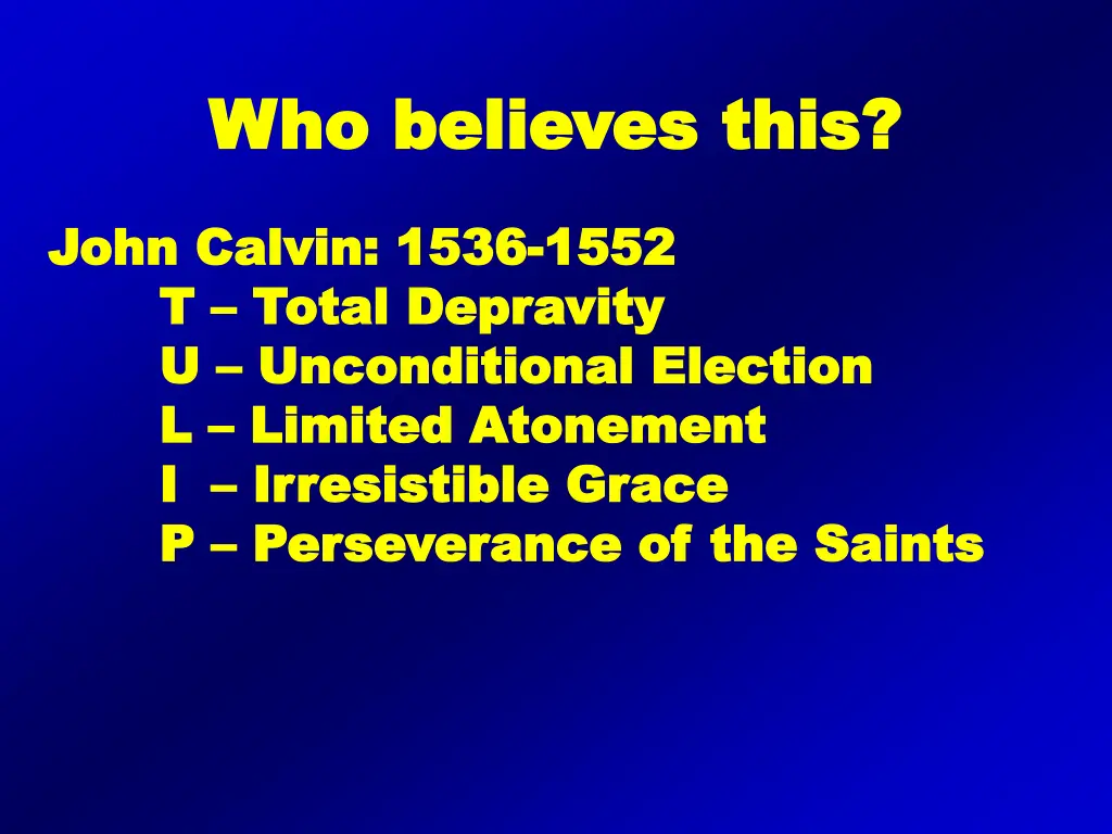 who believes this who believes this
