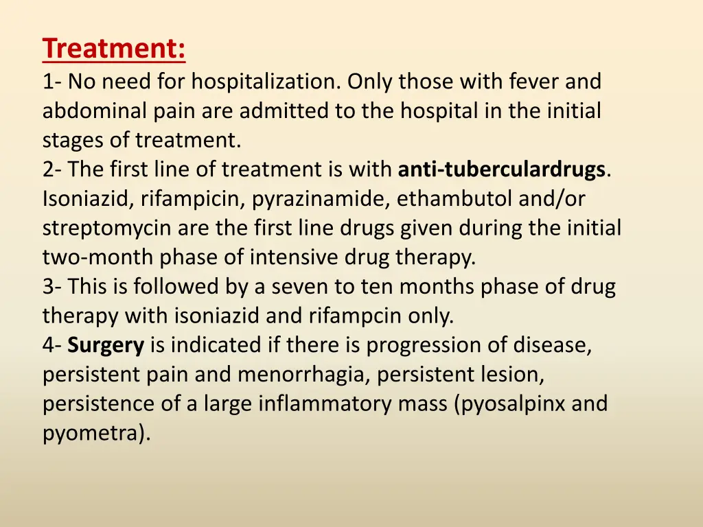 treatment 1 no need for hospitalization only