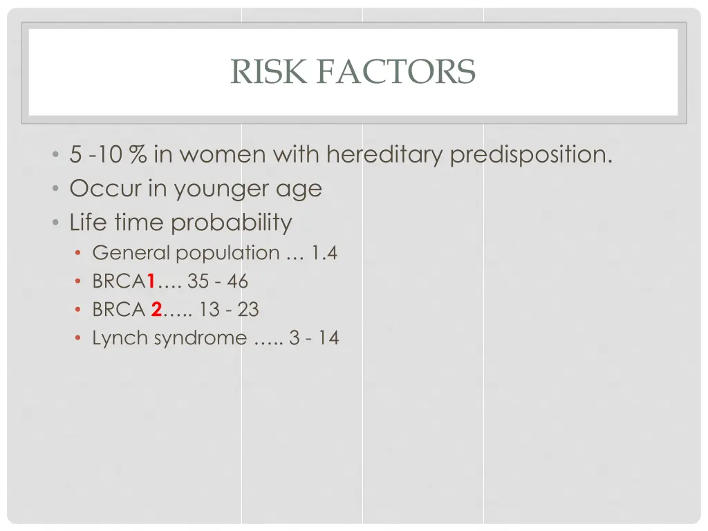 risk factors