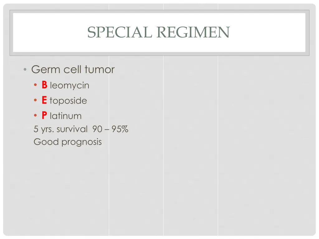special regimen