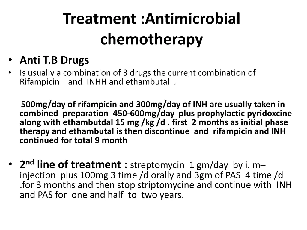 treatment antimicrobial chemotherapy anti