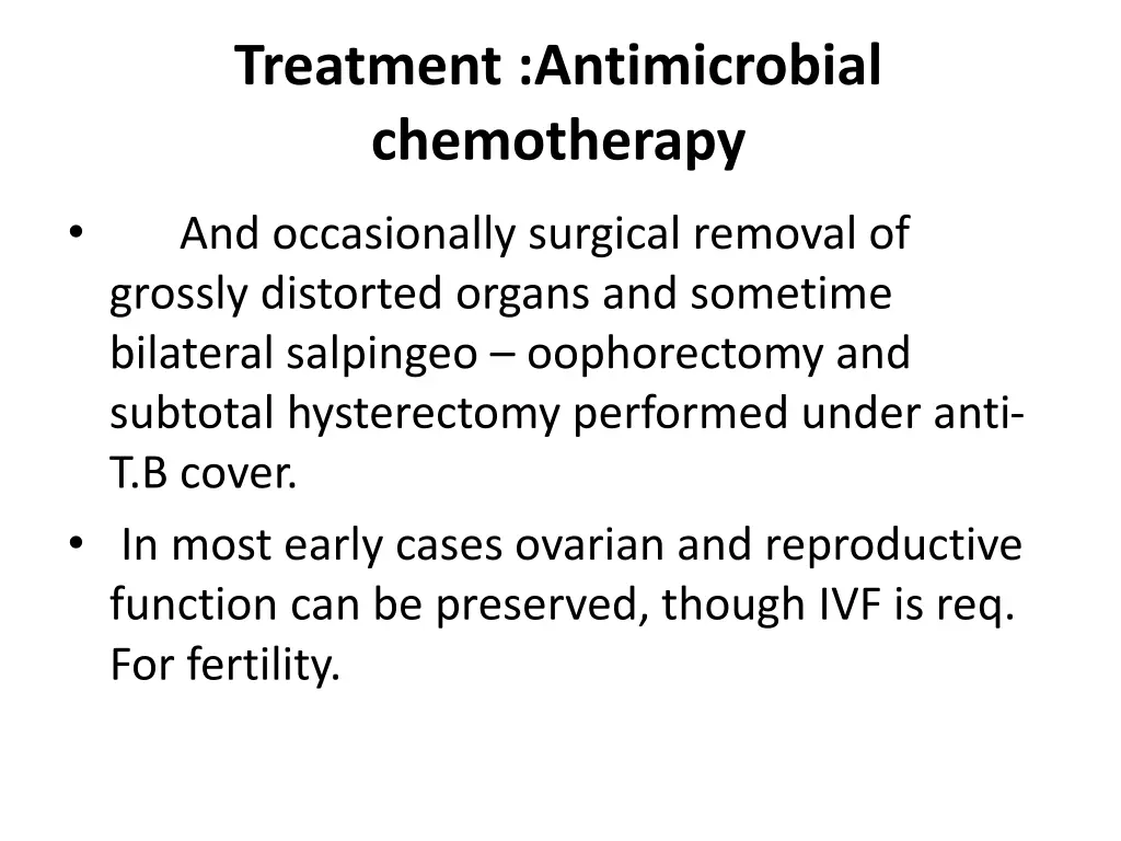 treatment antimicrobial chemotherapy