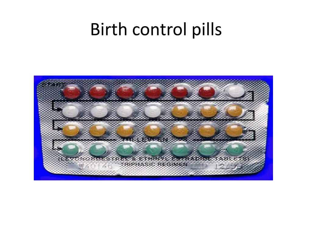 birth control pills