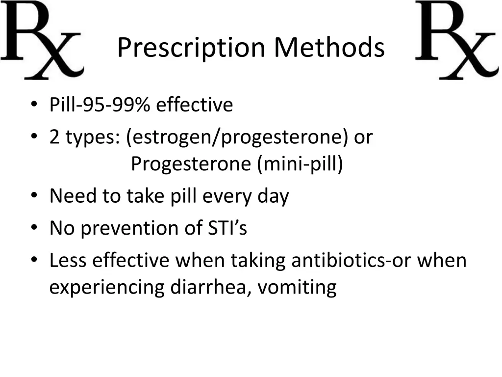 prescription methods