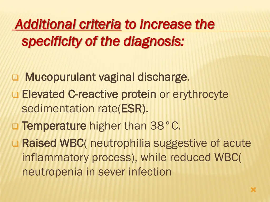 additional criteria additional criteria