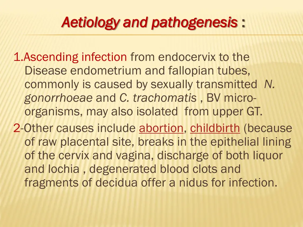 aetiology aetiology and pathogenesis