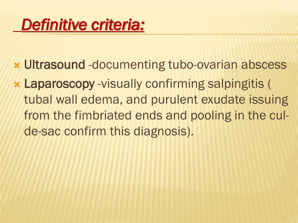 definitive criteria definitive criteria