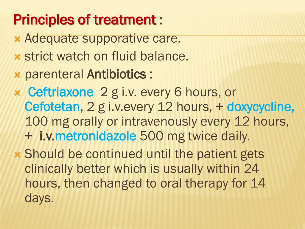 principles of treatment principles of treatment