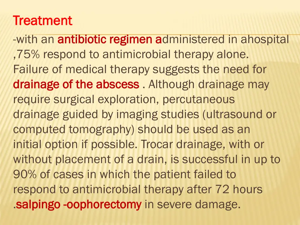 treatment treatment with an antibiotic regimen