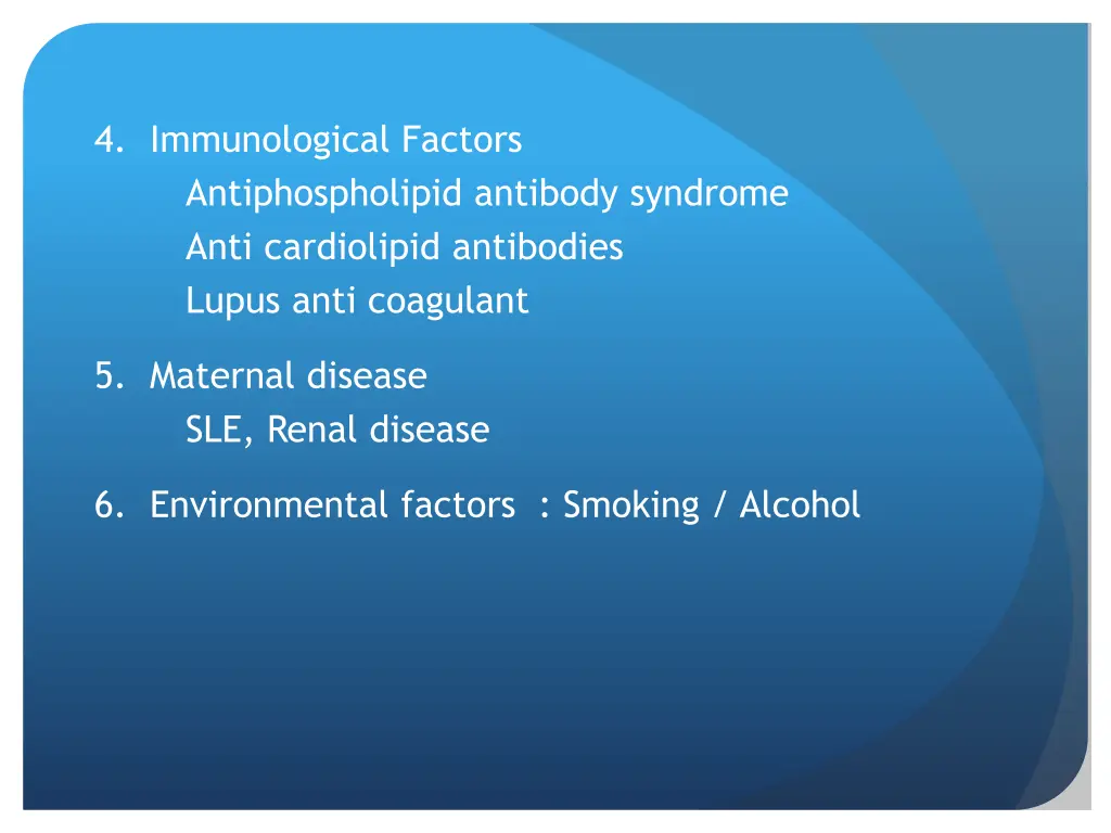 4 immunological factors antiphospholipid antibody