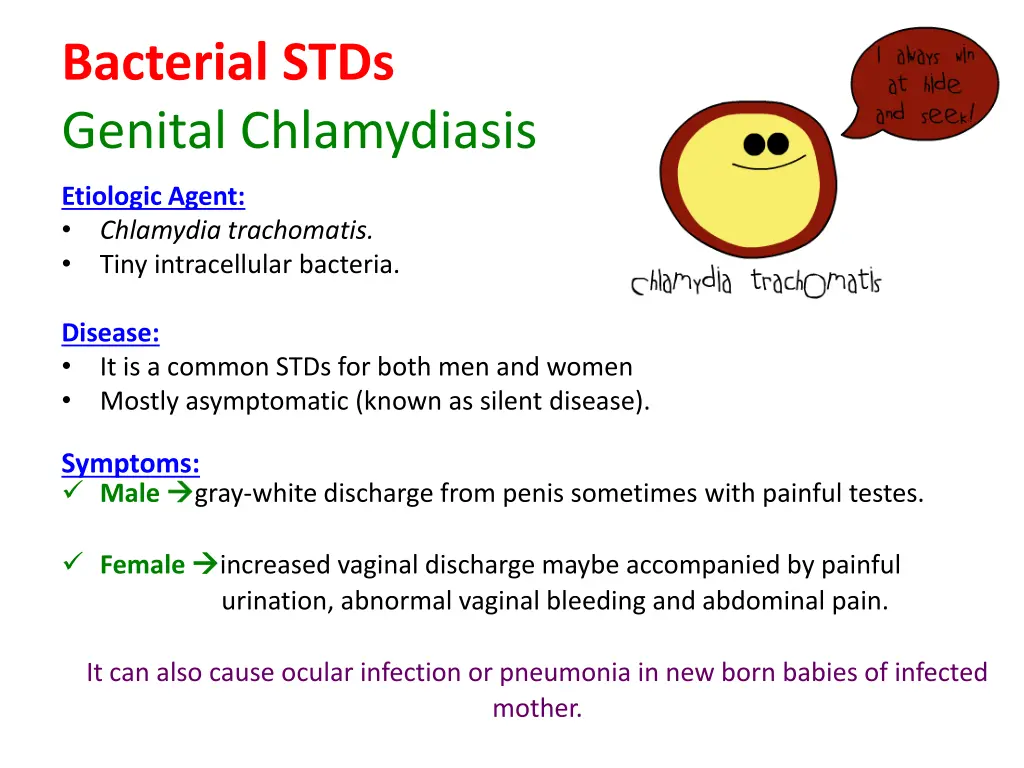 bacterial stds genital chlamydiasis