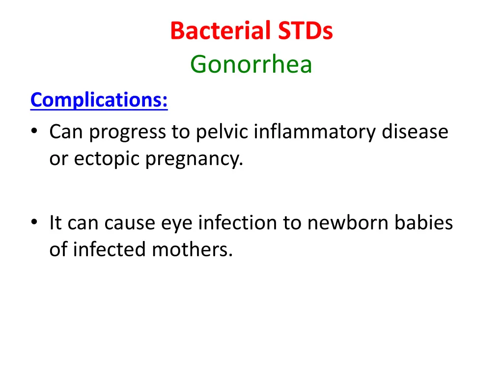 bacterial stds gonorrhea 1