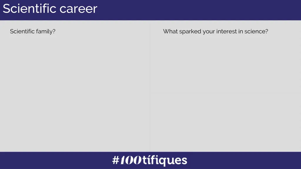 scientific career