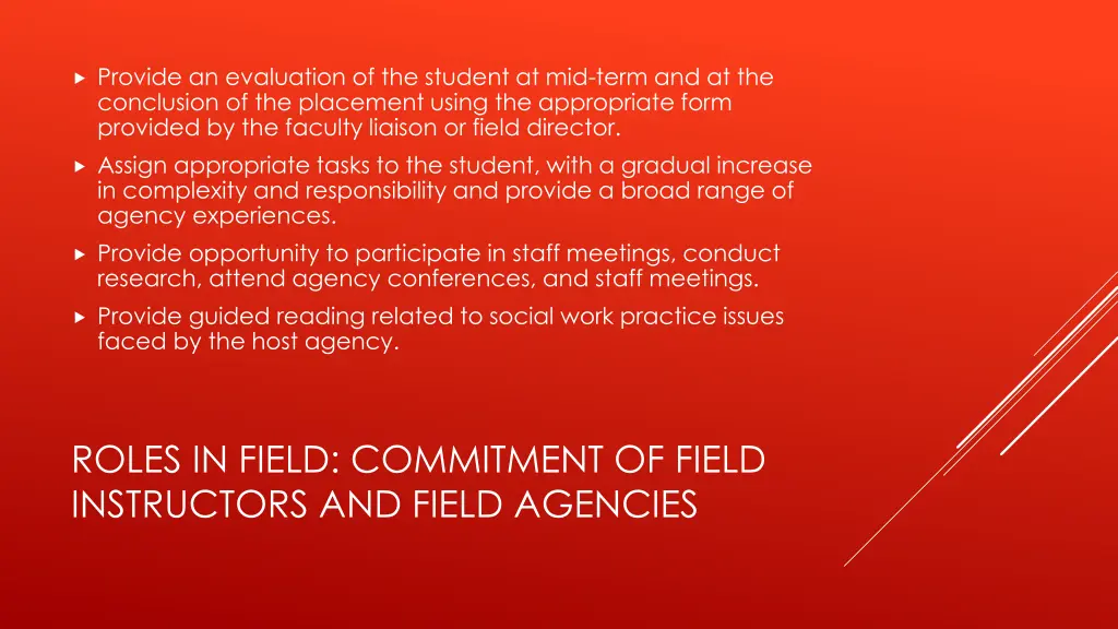 provide an evaluation of the student at mid term