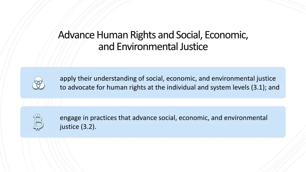 advance human rights and social economic