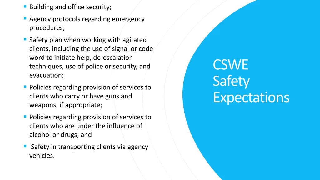 building and office security agency protocols