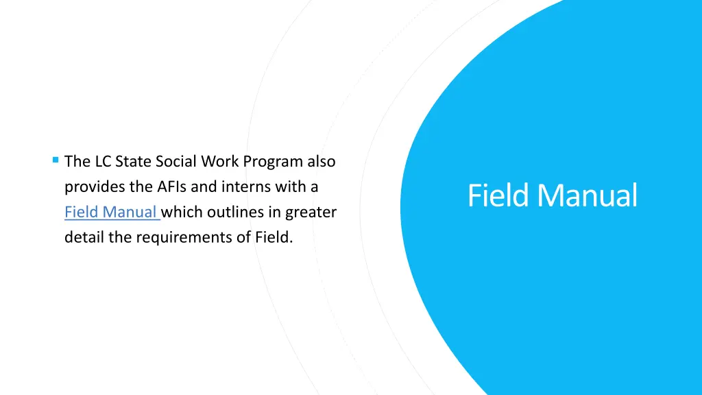 the lc state social work program also provides