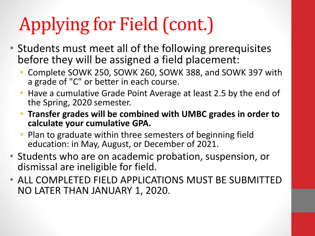 applying for field cont 1