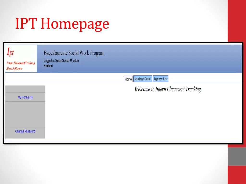 ipt homepage
