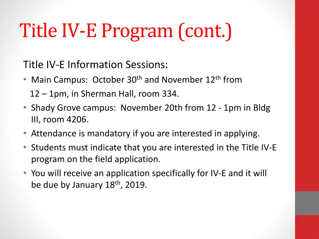 title iv e program cont 1
