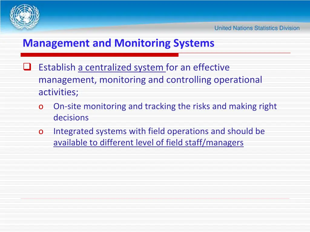 management and monitoring systems