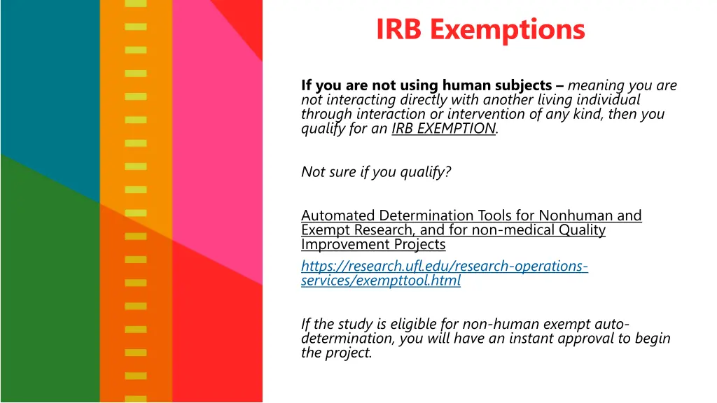 irb exemptions