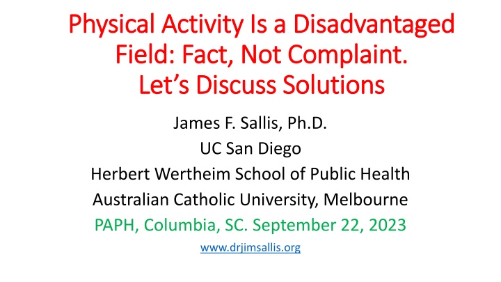 physical physical activity is a disadvantaged